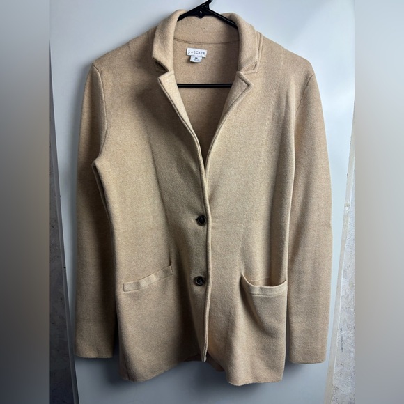 J. Crew Jackets & Blazers - J.‎ Crew Tan Women's sweater Blazer